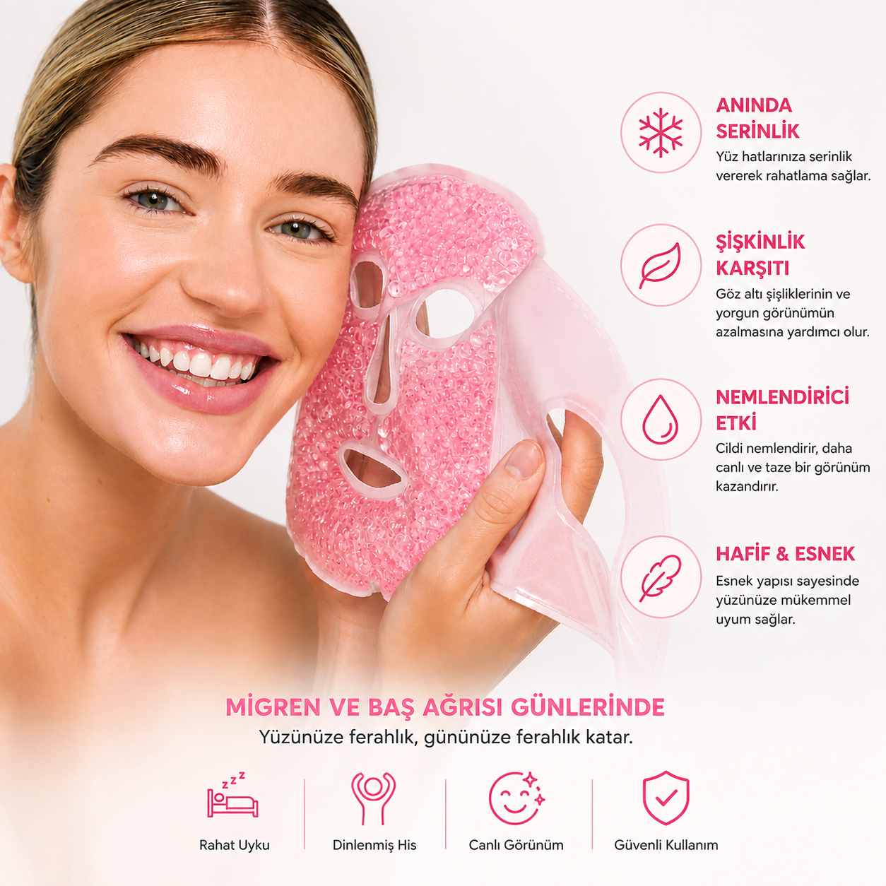 Arbesilla® Termojel Yüz Maskesi