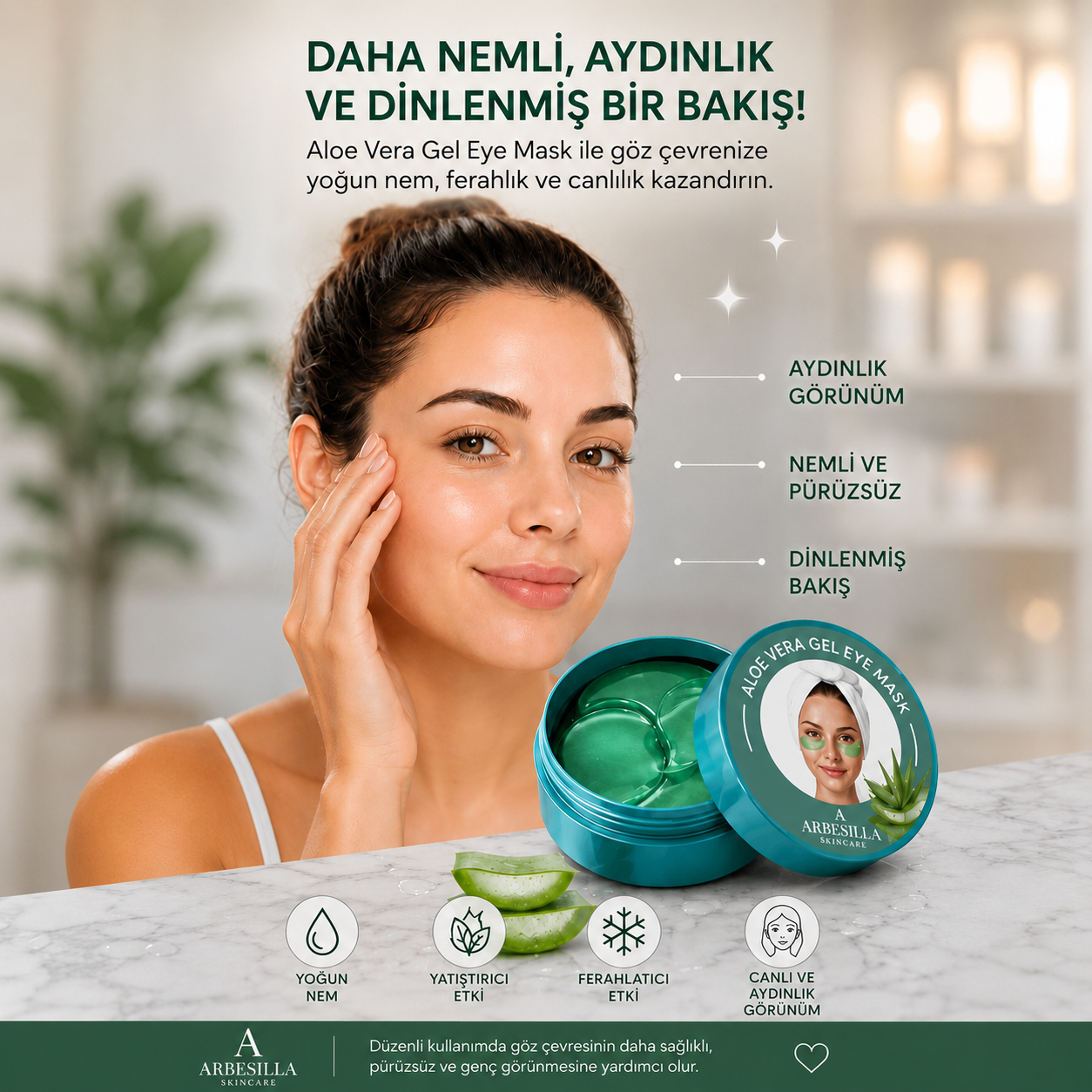 Göz Altı Aydınlatıcı Onarıcı Kolajen Maskesi